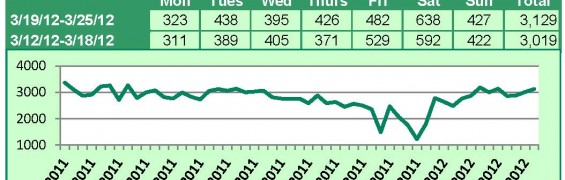 Supra Key Activity Daily Counts Charts WA