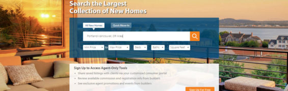 New Home Source RMLS Homepage